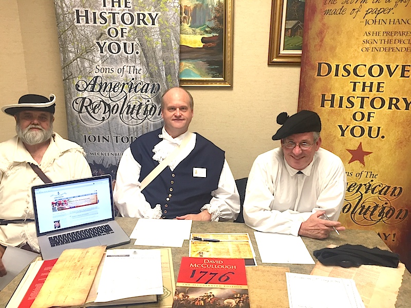 The Mecklenburg chapter, North Carolina SAR, participated in a genealogy seminar at the Gaston County Library on September 26 2015.
