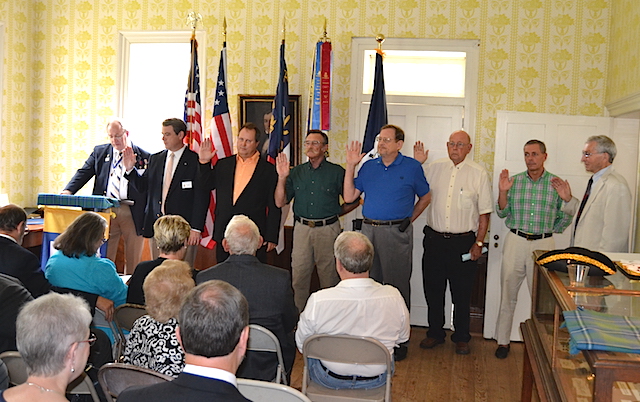 COL Alexander Erwin chapter of the North Carolina SAR receives its chapter charter on September 12 2015 in Morganton, NC.