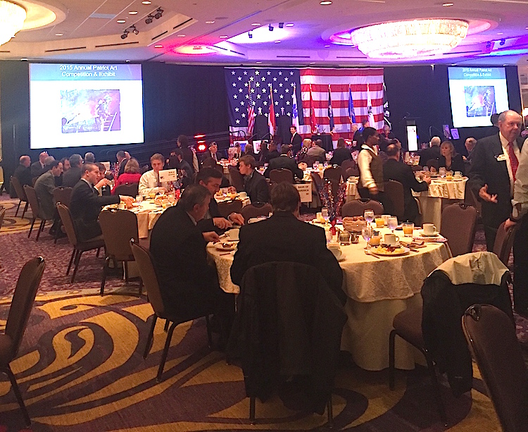 Mecklenburg chapter members attend the Carolinas Freedom Breakfast on November 9 2015.