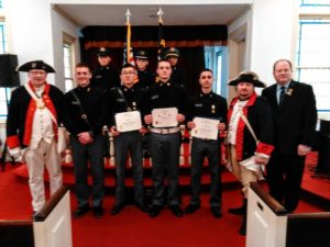 JROTC Medal and Flag Certificate recipients