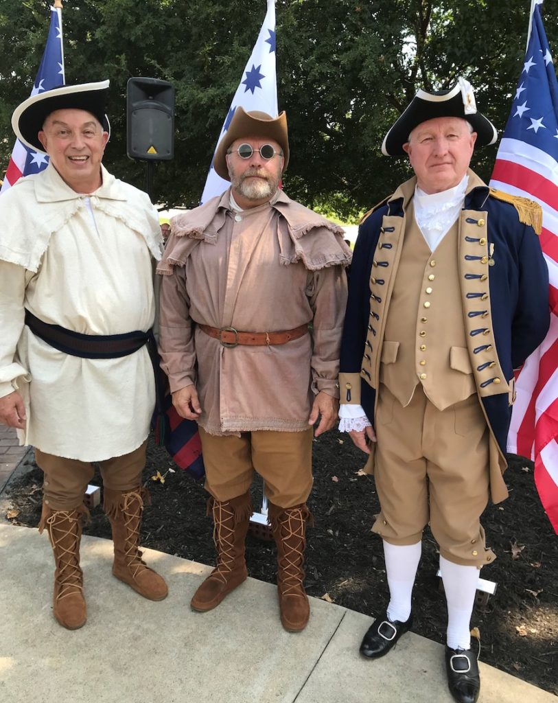 Members of the  Blue Ridge SAR chapter participate in the Charters of Freedom on September 17 2019 in NC.