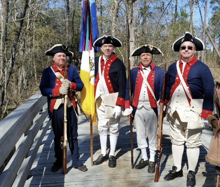 Gen George Washington SAR chapter members attend the Battle of Moores Creek ceremony on February 22 2020 in Currie, NC.