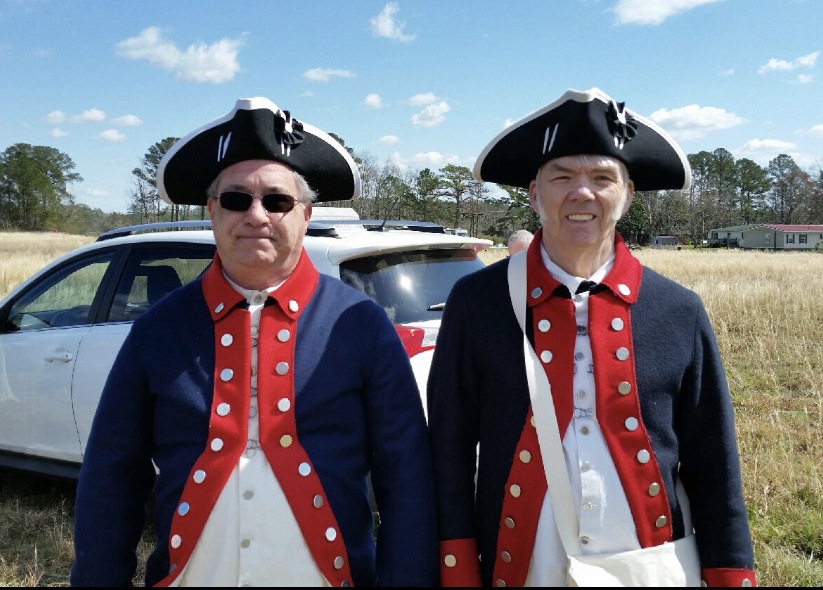 Gen George Washington SAR chapter members attend a Compatriot grave marking in Havelock, NC, on March 7 2020.