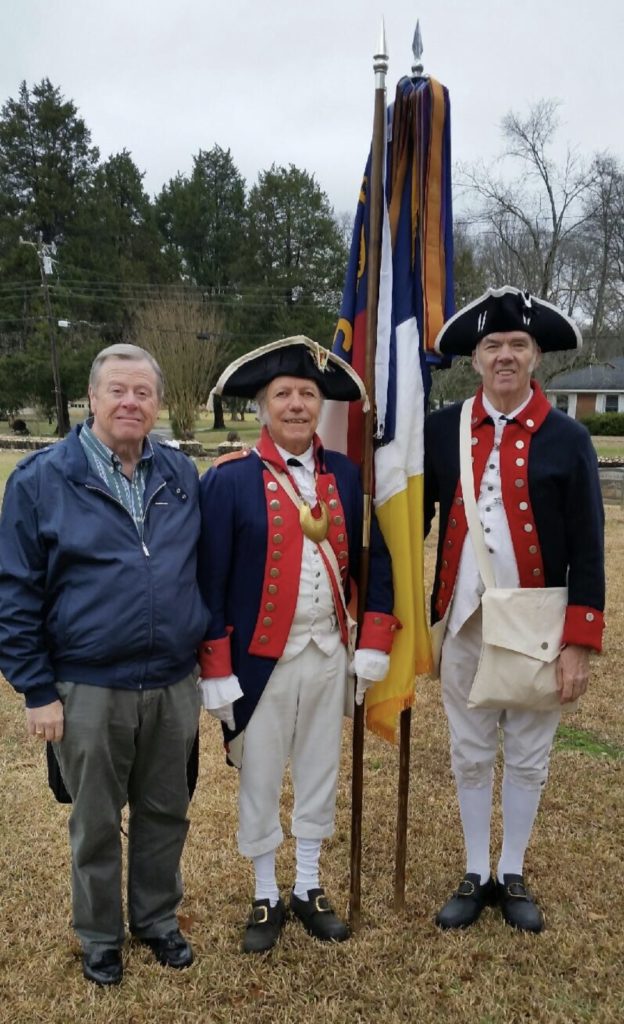 Gen George Washington SAR chapter members attend the Battle of Cowan's Ford on February 1 2020 in Huntersville, NC